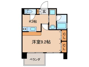 ベラジオ烏丸御池Ⅱ（２０５）の物件間取画像